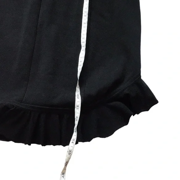 Karen Millen Black V-neck Short Sleeve Ruffled Hem Mini Dress, size M - Picture 12 of 12